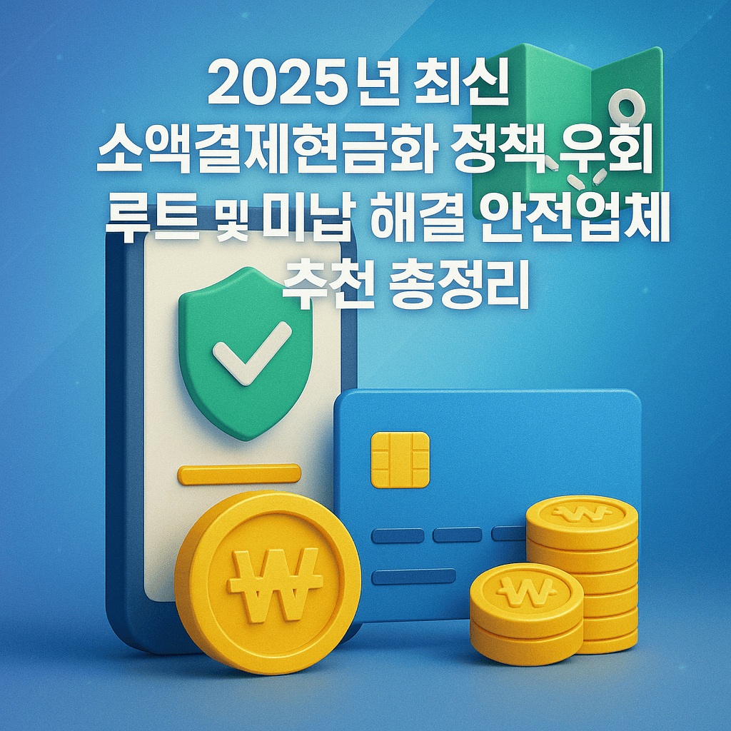 2025년 최신 소액결제현금화 정책 우회 루트 및 미납 해결 안전업체 추천 총정리